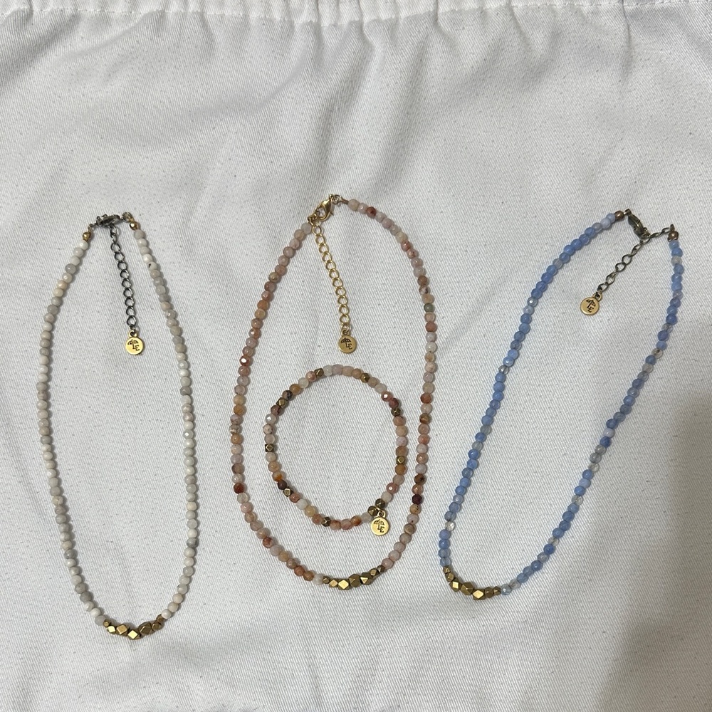 Elegant Multi-Color Beaded Necklace Set